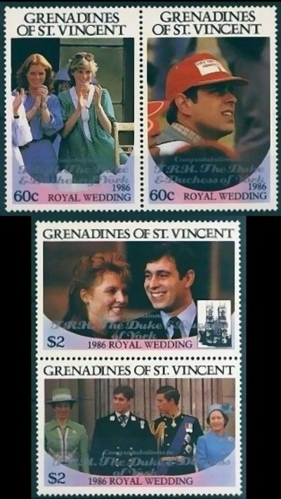 1986 Royal Wedding 2nd Issue Stamps 1986 Royal Wedding 2nd Issue Stamps
